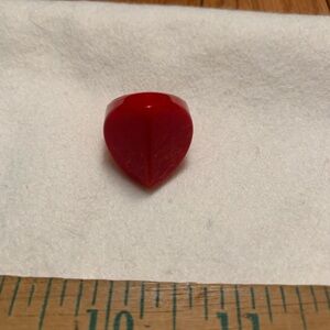 Vintage and Rare Red Swirl Bakelite Women's Ring